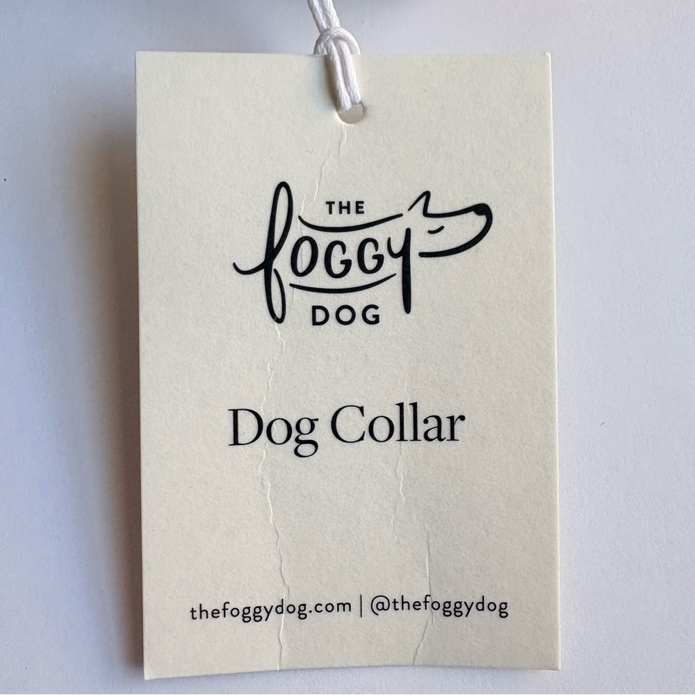 The Foggy Dog Orange Dog Collar Small Gold Hardware Pet Fall Harvest NEW w/ tags - Picture 10 of 13